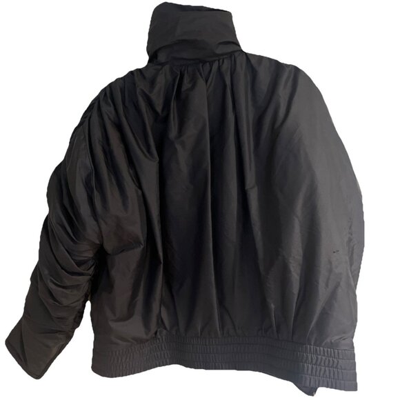 Bogner Women's Black Ski Jacket US 14 Ruched Sleeves W/zippers Zippered Pockets - Picture 5 of 11